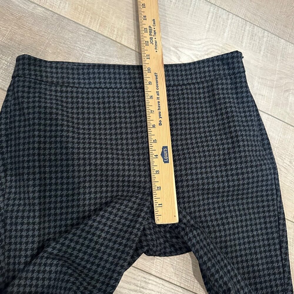 TALBOTS GRAY PLAID SIZE 6 CHATHAM ANKLE PANTS SIDE ZIP CLOSURE WOMENS - Picture 6 of 12